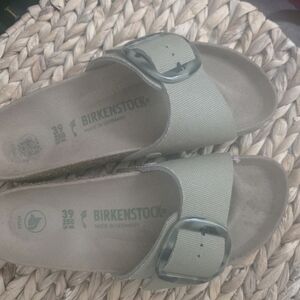 Birkenstock Olive Green Sandals with Buckle